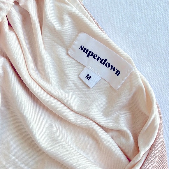 Superdown Halter Formal Maxi Dress Size Medium Pink - Picture 9 of 10